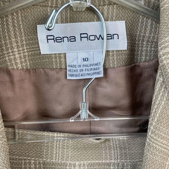 Rena Rowan Matching Blazer Jacket and Skirt Size 10 EUC - Picture 3 of 9